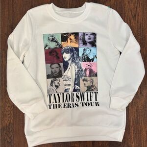 Taylor Swift The Eras Tour White Sweatshirt